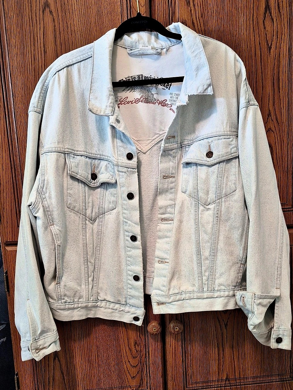 Mens Vintage Levi's Trucker Jacket Denim Jacket Size Large